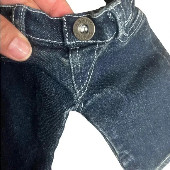 Build-A-Bear Workshop Clothes Bundle Denim Jeans and Bearland Boots - Picture 3 of 10